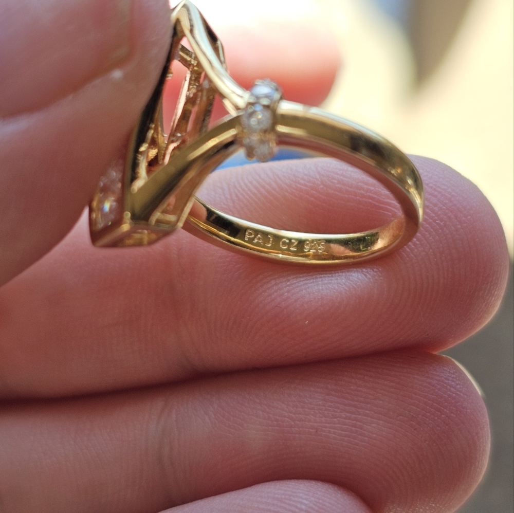 Stampd Gold and Silver Geometric Ring - Picture 5 of 5